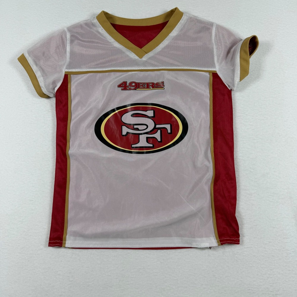 San Francisco 49ers NFL Flag Football Jersey Youth Small Reversible Red White